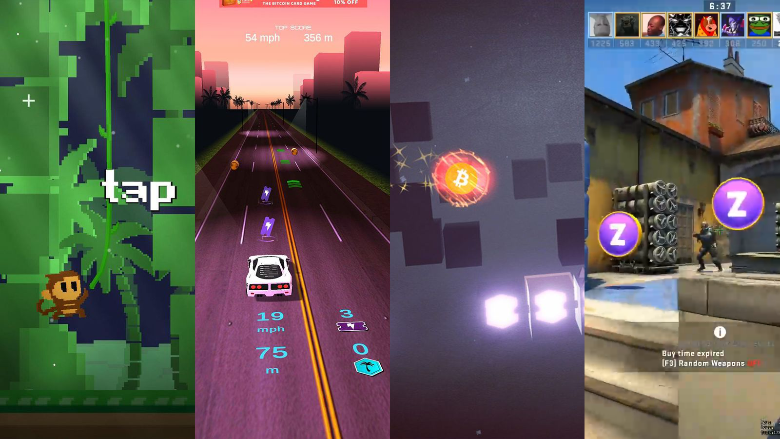 Collect winnings from games or participate as a viewer